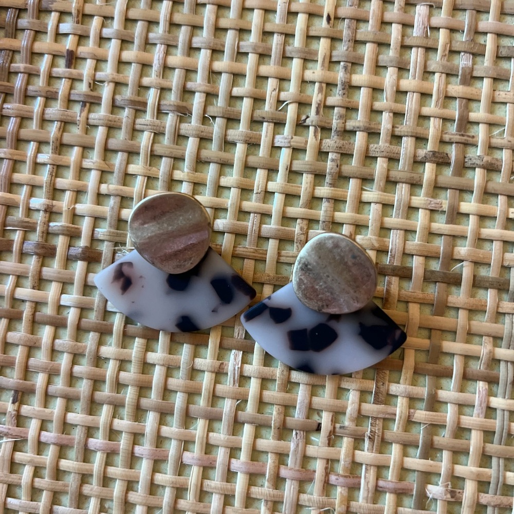 Tortoise & Gold Earrings